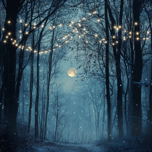 An atmospheric holiday track using soft chimes and string instruments to evoke a dreamy winter wonderland. The melody flows like falling snowflakes, creating a cozy, festive environment perfect for holiday relaxation and warmth.