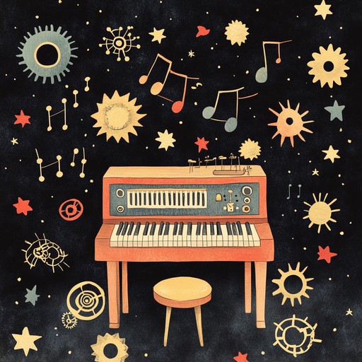 Explore a whimsical realm of toy based melodies, where intricate mechanical sounds and tiny instruments tell a charming, dramatic story. The combination of toy pianos, wind up mechanisms, and music boxes crafts an enchanting, emotionally charged experience.