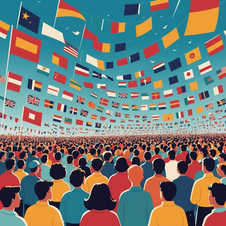 This instrumental track captures the essence of national pride and unity with its soaring melodies and powerful arrangement. The piece starts with a quiet introspection that slowly builds into a vibrant and rousing celebration of freedom and patriotism, perfect for national holidays and commemorative events.