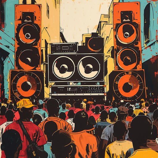 A dynamic fusion of rhythmic basslines and vibrant beats, creating a compelling dub track that fills listeners with energy and joy, deeply rooted in reggae, pushing forward with modern dynamics.