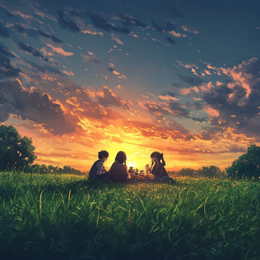 This instrumental captures the essence of joyous, carefree summer days in anime. Featuring a catchy ukulele tune, it conjures images of beach outings, fun with friends, and lazy afternoons under the sun. Its melodic simplicity invites a sense of happiness.