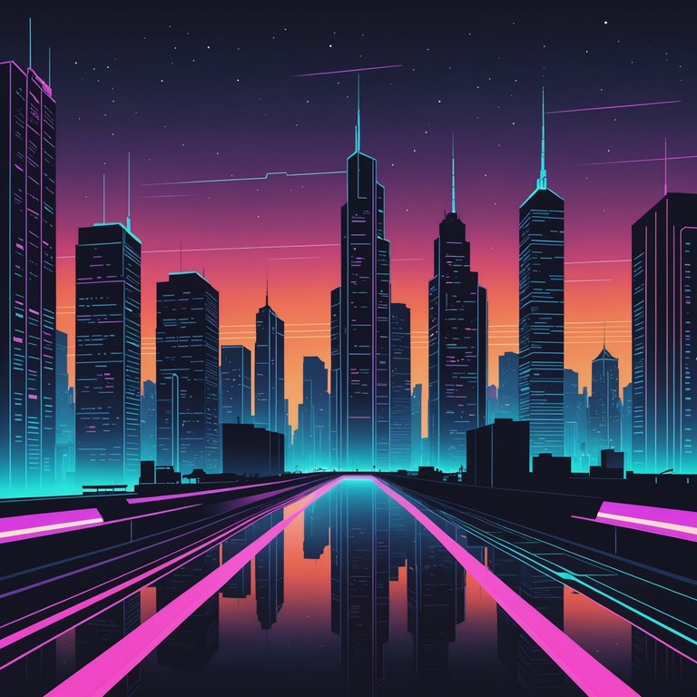 A dynamic journey through pulsating rhythms and deep bass lines that craft a soundscape of a neon lit future. The song combines fast paced drum patterns with atmospheric synthesizer effects to create an immersive listening experience.