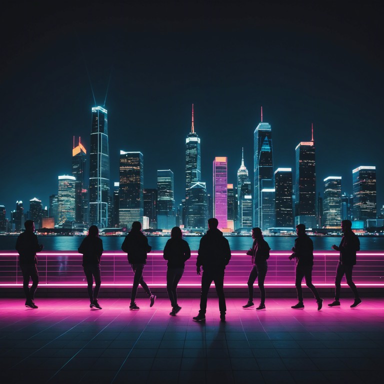 This track blends infectious edm rhythms with a backdrop of neon lit urban escapism, evoking images of pulsating city nightlife filled with energetic dance moves and elusive shadows. Layers of synth and dynamic bass patterns create a soundscape that feels both enigmatic and exhilarating.