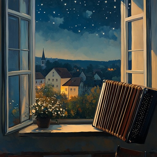 A captivating sensual german schlager piece that paints a musical picture of a tender embrace under a starry night, featuring flowing melodies and soft harmonies