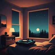 gentle, mysterious music fills the quiet night