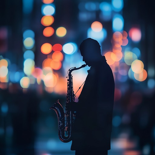 A smooth blend of jazz and house music, featuring soulful saxophone lines and deep house rhythms, creating an evocative atmosphere reminiscent of nights spent in smoky jazz clubs.