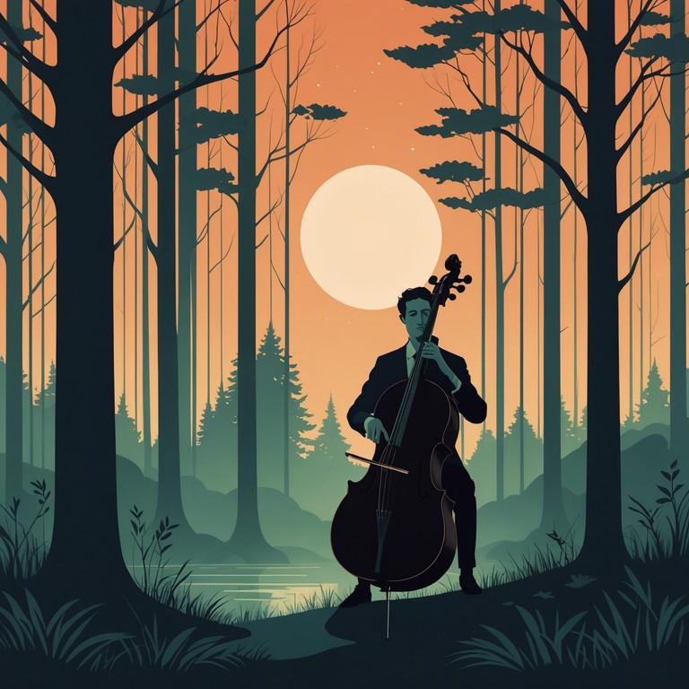 Twilight cello whispers evokes the gentle transition from dusk to evening through soothing cello melodies, capturing the essence of peace and the soft stirrings of night coming alive. It’s a musical whisper that calms the spirit and invites deep thought.