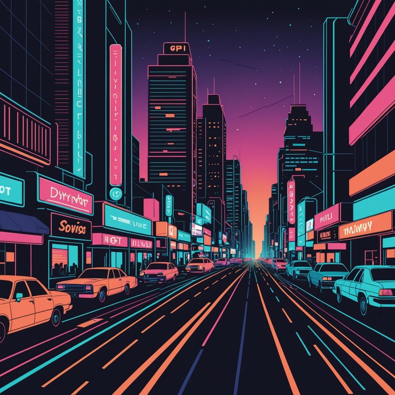 Imagine a bustling city nightlife scene where every corner emanates the vibrant, soul stirring sounds of funk music. The song features an irresistible bassline overlaid with rhythmic guitar riffs and punctuated by bursts of electronic effects, creating a soundtrack perfect for urban adventures and lively evenings.