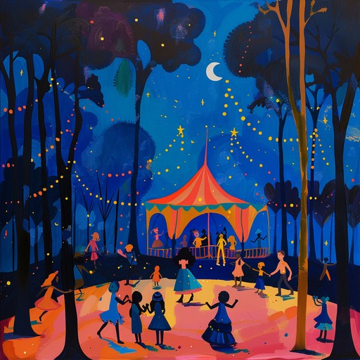 Immerse in an enchanting fusion of latin rhythms and ethereal nocturnal melodies. The track captures the essence of a moonlit carnival, with lively percussion and dreamy guitar melodies creating a magical and whimsical atmosphere. Perfect for setting an enchanting and festive scene.