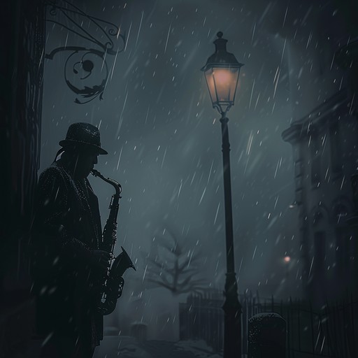 The melody paints a picture of solitary nighttime wanderings amidst the city, where each raindrop resonates with lingering emotions. The saxophone's gentle yet profound expression captures the heart's deepest yearnings, leading listeners on a reflective, inward journey.