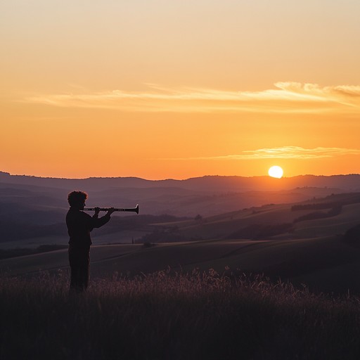 An emotive flute leads a haunting journey across diverse landscapes, blending traditional world music elements with soulful melodies to evoke a sense of longing and nostalgia.