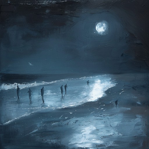 Imagine a moonlit caribbean beach, where shadows dance and eerie whispers float on the warm night air. The haunting melody of calypso rhythms intertwined with unnerving undertones creates an atmosphere that's both enchanting and chilling. Perfect for setting an otherworldly scene, this track brings together the lively spirit of calypso with a ghostly twist.