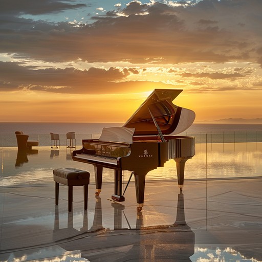 Embark on a luxurious auditory journey that celebrates triumph. The grand piano leads the way through a relaxed, lounge inspired atmosphere. Perfect for creating an environment of success that feels both majestic and soothing.