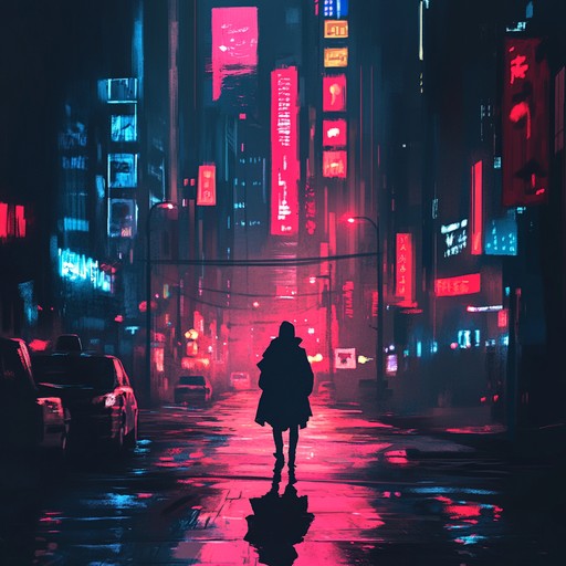 This composition captures the feeling of wandering through empty, neon lit streets at night, conveying a sense of isolation and longing. Ethereal synth melodies play over a soft, beat driven backdrop, creating a soundscape that feels both vast and intimate. Ideal for reflective moments.