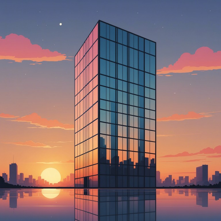 A track blending the steady rhythms and soothing tones of muzak, creating an ambient yet uplifting backdrop for high rise corporate spaces. This composition combines the slow, steady tempo of elevator muzak with a subtle undercurrent of energy and empowerment, symbolizing the climb of success in the corporate world.