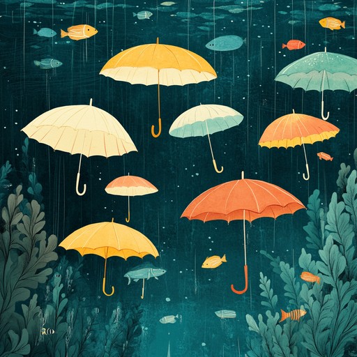 A whimsical and weird instrumental piece featuring playful melodies that evoke images of umbrellas gracefully dancing deep underwater. The composition blends unusual harmonies and eccentric rhythms to create a surreal and enchanting soundscape that transports listeners to an underwater world filled with unexpected delights.