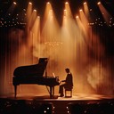 heartfelt, nostalgic cabaret ballad with soulful, poignant piano strains