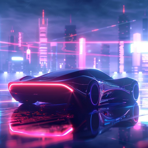 Imagine the feeling of cruising through a retro futuristic cityscape as dusk falls, with neon lights reflecting off sleek, classic cars. The track embodies a soothing, deep dive into a chill, yet vibrant synthwave soundscape, perfect for sparking a sense of cool, composed nostalgia.