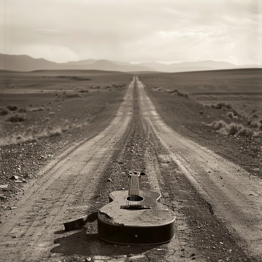 This emotional piece evokes a sense of loss and nostalgia through the gentle strumming of an acoustic guitar intertwined with the haunting wail of a harmonica. It paints a picture of forgotten highways and faded love, reminiscent of a bygone era. The song unfolds slowly, inviting images of open landscapes and solitary reflections. A simple yet poignant arrangement that tugs at the heartstrings.