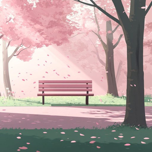 A graceful instrumental jpop piece featuring gentle koto melodies and soft harmonies that evoke the feeling of sitting under cherry blossom trees in springtime, embracing warmth and hope