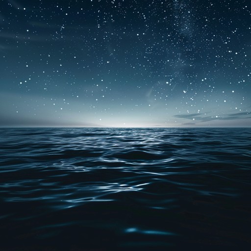 This composition invites the listener into a tranquil soundscape, where ethereal beats and gentle, dreamlike synth pads float through the expanse of a serene, starlit night. The smooth flow of the track symbolizes the infinite undulations of silent waves, providing a soothing auditory experience that encourages deep reflection and relaxation.