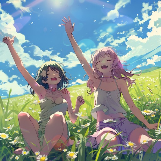 A bubbly, vibrant instrumental that captures the essence of a sunny day adventure in an anime world. Featuring bright and playful melodies on the synthesizer, driving rhythms, and whimsical sound effects, this track evokes a sense of joy, excitement, and childhood nostalgia. Ideal for setting a happy and energetic scene in any anime or animation project.