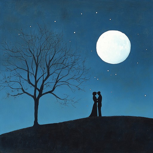 An enchanting orchestral composition that encapsulates the magic and wonder of a moonlit night, evoking a sense of romantic elegance through lush strings and gentle woodwinds. Perfect for cinematic moments of love and connection under the stars.