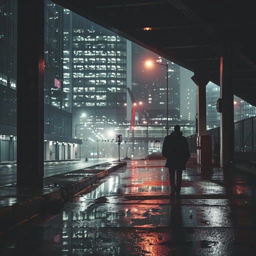 This track evokes the feeling of wandering through a city's softly lit streets at night, with a focus on space and simplicity in the composition. Delicate melodies float over a sparse, subtle beat, creating a sense of solitude amidst the urban landscape.