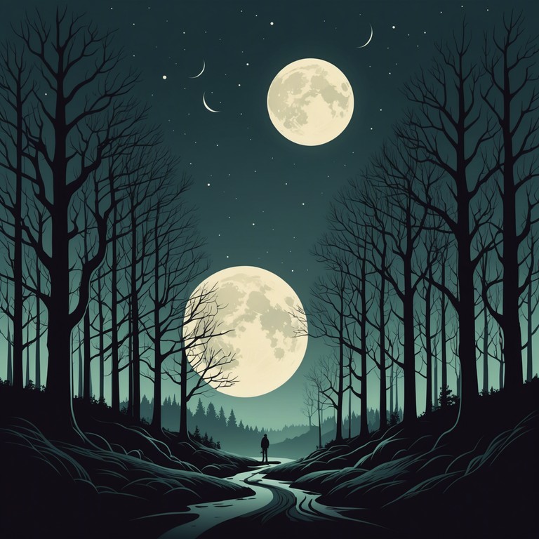 In this dark metal masterpiece, the haunting melodies of electric guitars intertwine with the relentless pounds of drums to create a soundscape filled with tension and shadows. The composition delves deep into themes of isolation and despair, offering a cathartic release through its expressive dynamics and dark tonality.