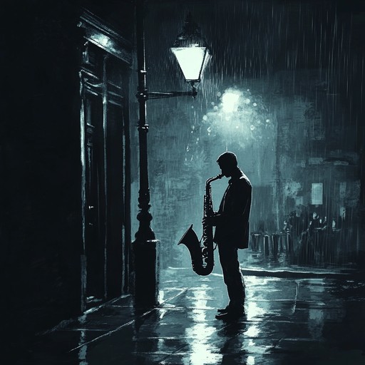 A mellow, laid back jazz piece perfect for those serene, reflective nights. Picture the soft glow of city lights through a rain splattered window as a soothing saxophone weaves a soulful melody, evoking feelings of nostalgia and tranquility.