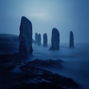 an enigmatic instrumental blending ancient and modern sounds.