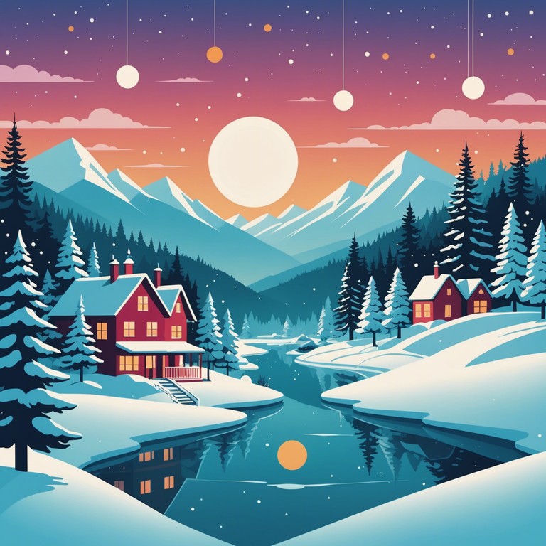 An instrumental piece that captures the effervescence and magic of a snowy winter's night during the holiday season, designed to transport listeners to a world of wonder and festive joy.