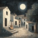 gentle guitar melodies capture quiet village nights