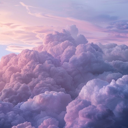 Picture a tranquil scene where soft clouds drift lazily across a pale blue sky, inspiring a gentle, calming melody that soothes like a whispered lullaby. The music features a floating atmosphere created by a gentle use of electric guitar, bringing a sense of peace and serenity.