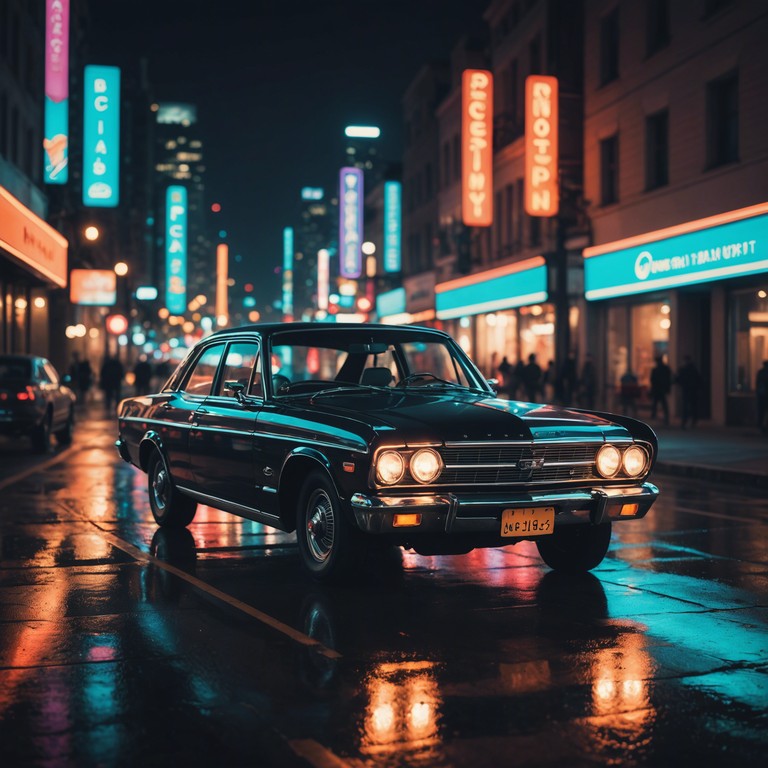 Delving deeper into the night, this version heightens the sense of motion and energy, featuring more pronounced synth layers and a slightly faster tempo to convey the vibrant pulse of the city after dark.