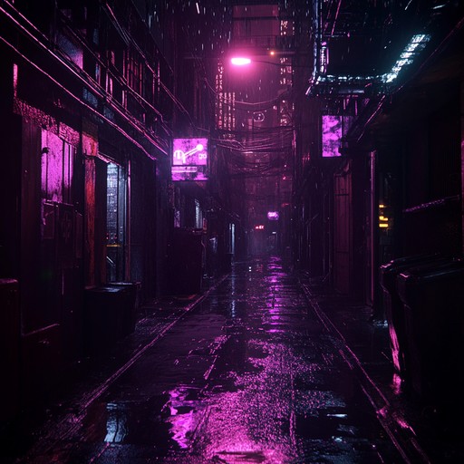 Dive into an electrifying cyberpunk world filled with metallic sounds, pounding rhythms, and surging synths, encapsulating the raw energy and rebellion of a dystopian future.