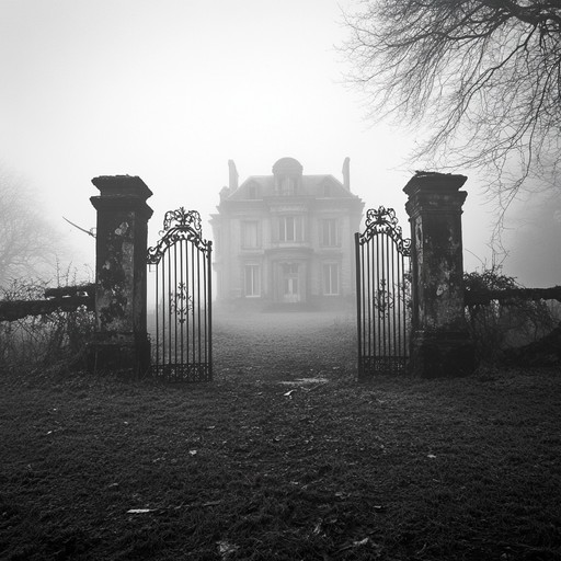 Imagine wandering through dilapidated hallways of a forgotten victorian mansion, where every creak and whisper tells a story of desolate beauty and eerie solitude. The soundscape is filled with ghostly echoes and somber melodies, invoking a sense of both curiosity and unease.