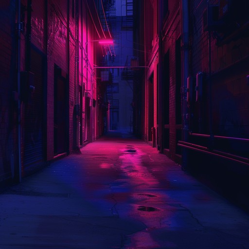 A riveting track where haunting synth lines build an electrifying sense of unease, capturing the essence of a neon lit urban thriller. Echoing percussion and distorted bass add layers to the ominous, late night atmosphere.