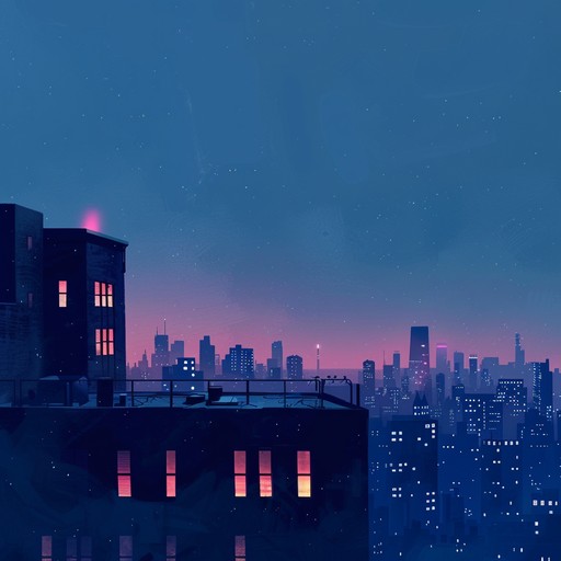 Imagine the shimmering lights of a city at night, reflecting off mirrored skyscrapers. The sound captures the essence of a bustling urban atmosphere merging with serene midnight tranquility. A perfect soundscape for nocturnal souls exploring cityscapes after dark.