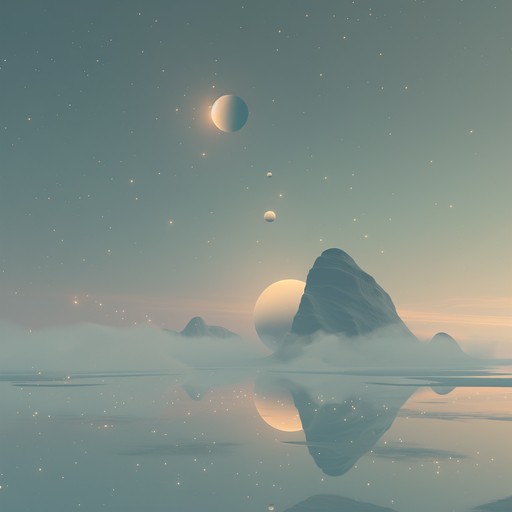 Delicate synth melodies floating through a celestial dreamscape, blending ethereal atmospherics and harmonic structures to craft an otherworldly experience. Ideal for relaxation, meditation, or transporting the listener to a tranquil, imaginative space.