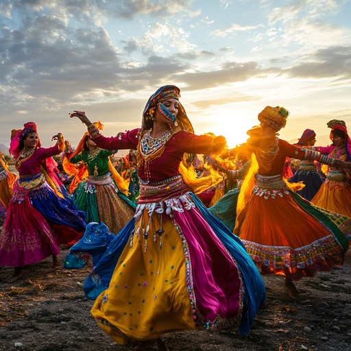 Imagine a sunny day filled with colorful festivities, where people gather to dance and celebrate life with infectious energy. This instrumental track combines traditional punjabi rhythms with modern beats, creating an exhilarating bhangra soundscape. The lively dhol and syncopated beats will make anyone want to get up and dance.