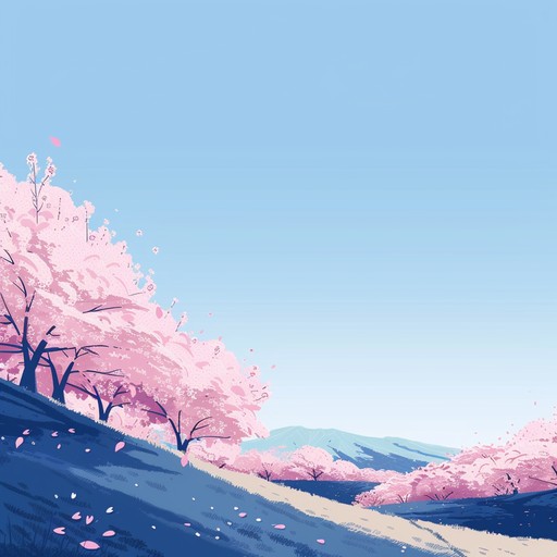 Immerse yourself in this whimsical jpop track that captures the essence of a cherry blossom festival. With playful melodies and bubbly rhythms, this song evokes feelings of joy and celebration. The light hearted instrumentation ensures a fun and carefree musical experience perfect for uplifting vibes.