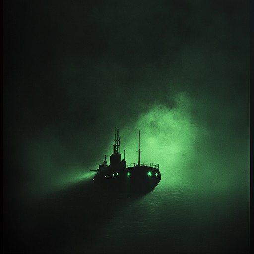 A haunting, tense soundscape capturing the anxieties of a russian navy mission submerged in deep waters, featuring ominous synths and percussive elements