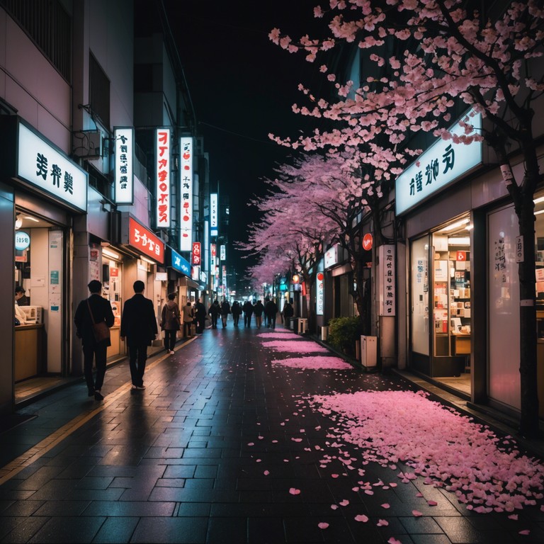 The track encapsulates both the tranquility of cherry blossoms and the pulsating energy of tokyo's neon lights, providing a musical journey through the city’s contrasting landscapes.