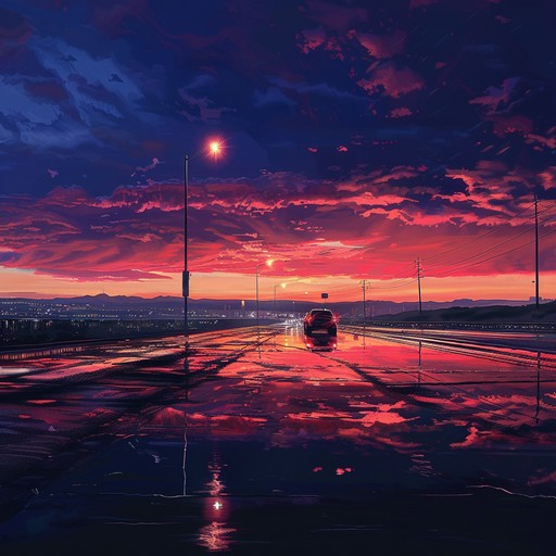 Imagine the sun setting over a bustling city, casting a soft golden hue that reflects off skyscrapers. In this scene, an energetic yet mellow tune plays, blending classic uk garage elements with a touch of modern synth work. The music features prominent rhythmic shifts and a bassline that draws listeners into a state of deep, reflective calm mixed with a sense of urban adventure. This atmospheric track combines the old and new, capturing the essence of city life transitioning from day to night.