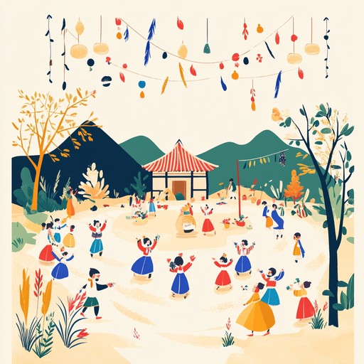 A spirited folk tune that embodies the celebrations of harvest, with lively rhythms and an infectious sense of joy, honoring the season’s abundance.