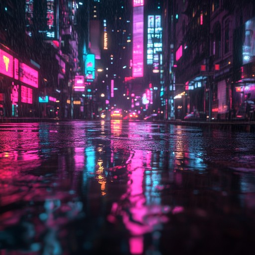 A captivating blend of shimmering synths and pulsating beats creates a nostalgic yet futuristic soundscape, evoking memories of neon lit nights and endless possibilities for adventure