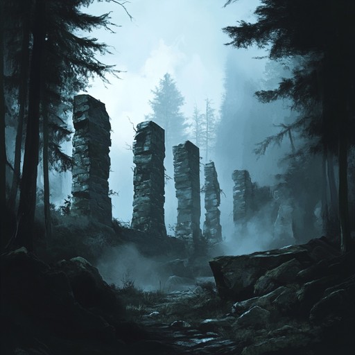 A journey through ancient, mythical landscapes using subtle, echoing sound textures that create a serene yet haunting atmosphere. This track would be perfect for immersive film soundtracks that need to evoke a sense of awe and ancient wonder without overpowering visual elements.