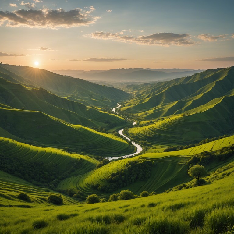 Imagine a journey through time where the deep, resonant tones of a cello bring to life the forgotten whispers of ancient valleys. The music captures the essence of mystery and grandeur that harkens back to a time when the earth was untouched by modern hands.