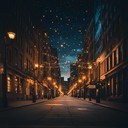 gentle melodies reflecting the peaceful urban night atmosphere.